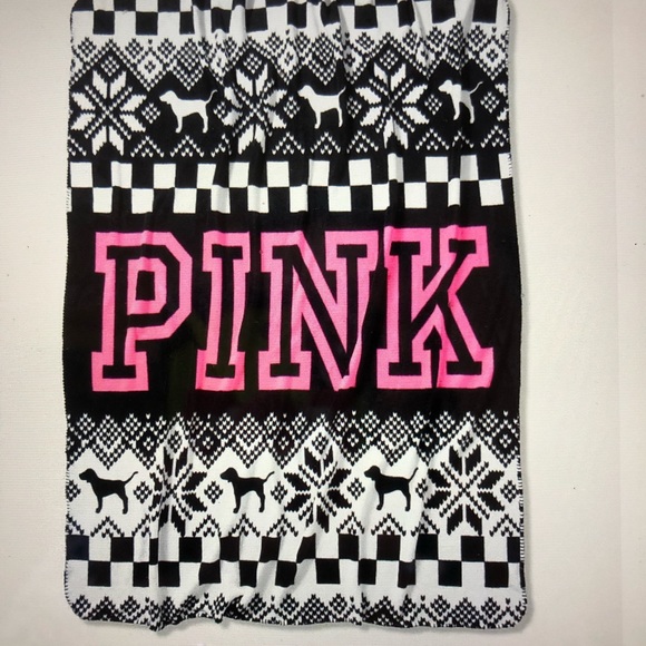 Victoria's Secret Other - SoldVictoria’s Secret Pink Snowflake Throw Blanket
